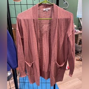 Madewell Mauve Pink Cardigan